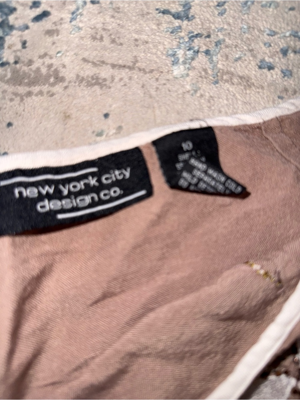 croft & barrow Brown Mini Skirt with Cream Floral Embroidery - Picture 5 of 5